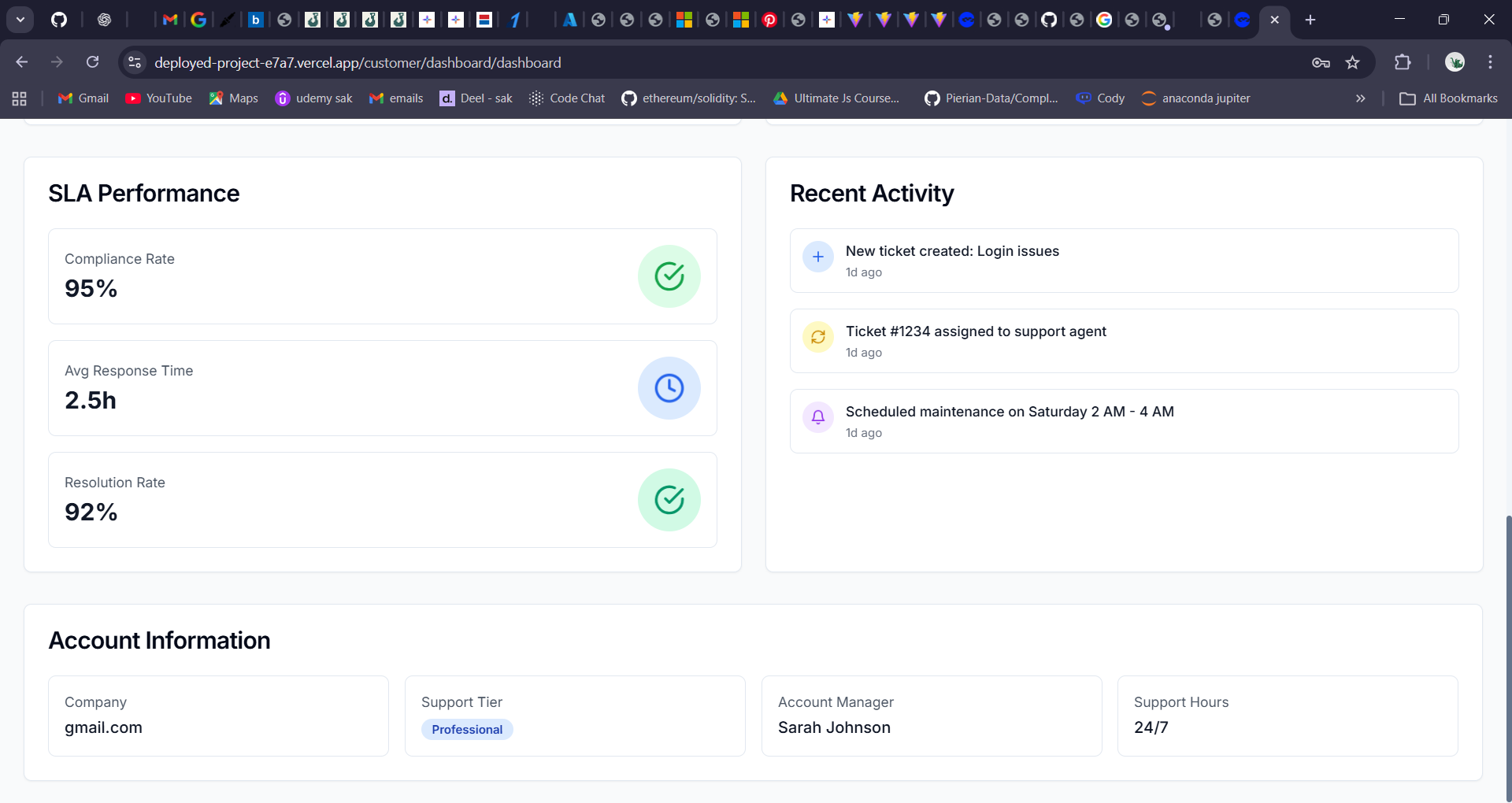 Business Management System - Screenshot 2